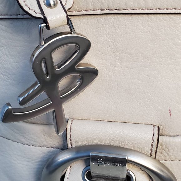 B. Makowsky Cream Leather Bag - Picture 16 of 16